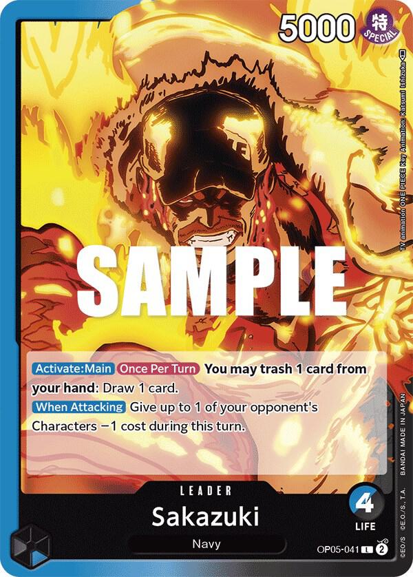 Sakazuki - OP05-041 - Awakening of the New Era (OP05) - Normal - One Piece TCG Card