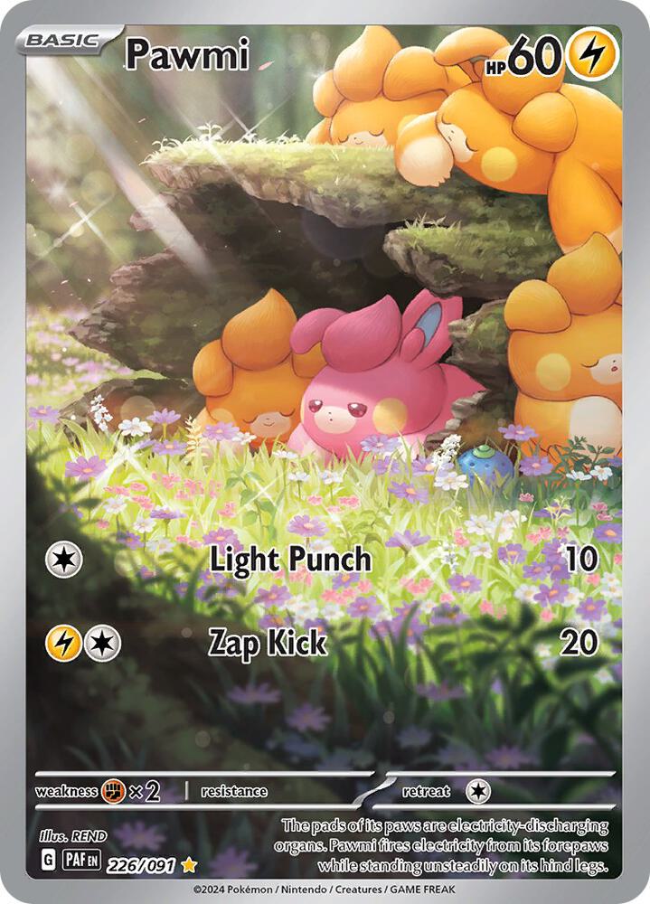 Pawmi - 226/091 - SV: Paldean Fates (PAF) - Illustration Rare