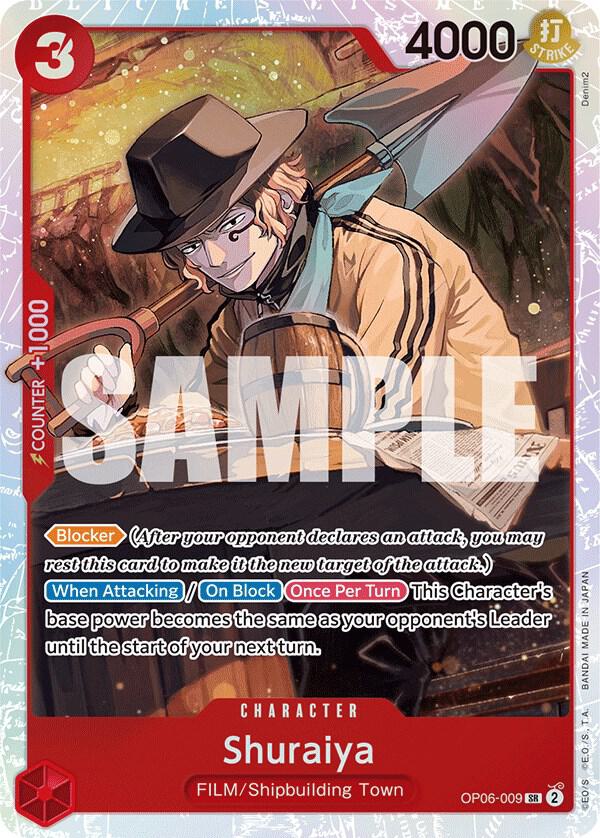 Shuraiya - OP06-009 - Wings of the Captain (OP06) - Foil - One Piece TCG Card