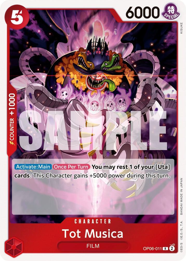 Tot Musica - OP06-011 - Wings of the Captain (OP06) - Foil - One Piece TCG Card