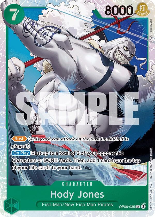 Hody Jones (035) - OP06-035 - Wings of the Captain (OP06) - Foil - One Piece TCG Card
