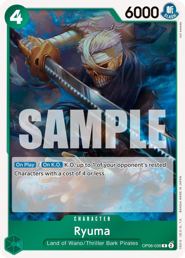 Ryuma - OP06-036 - Wings of the Captain (OP06) - Foil - One Piece TCG Card