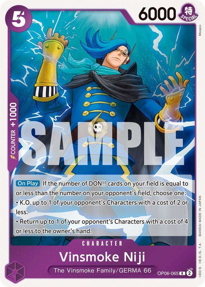 Vinsmoke Niji (065) - OP06-065 - Wings of the Captain (OP06) - Foil - One Piece TCG Card