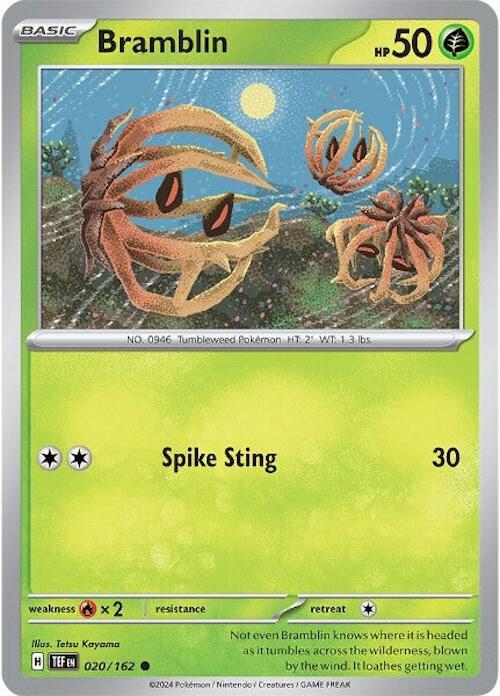Bramblin - 020/162 - SV05: Temporal Forces (TEF) - Normal - Pokemon TCG Card
