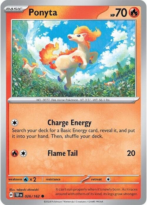 Ponyta - 026/162 - SV05: Temporal Forces (TEF) - Normal - Pokemon TCG Card