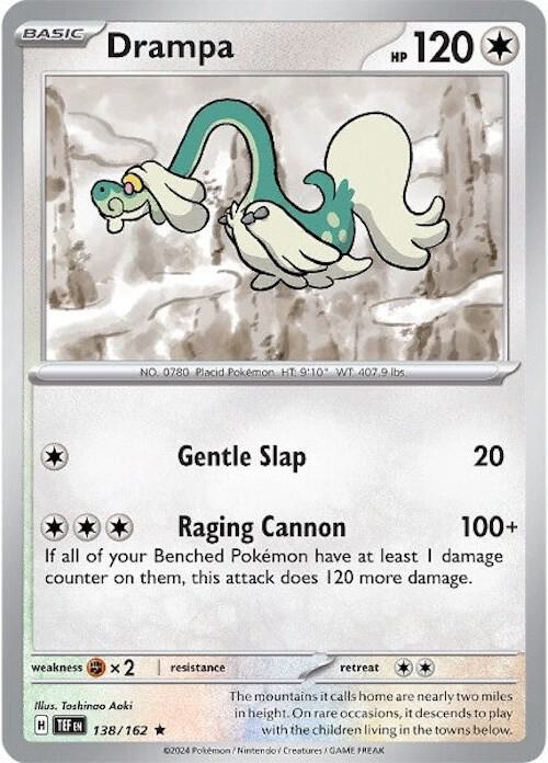Drampa - 138/162 - SV05: Temporal Forces (TEF) - Rare - Holofoil - Pokemon TCG Card