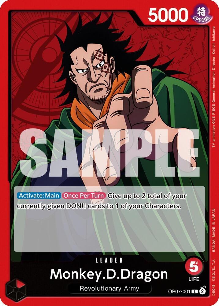 Monkey.D.Dragon (001) - OP07-001 - 500 Years in the Future (OP07) - Normal - One Piece TCG Card