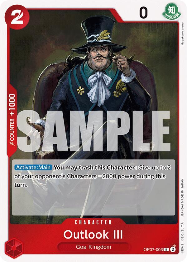 Outlook III - OP07-003 - 500 Years in the Future (OP07) - Foil - One Piece TCG Card