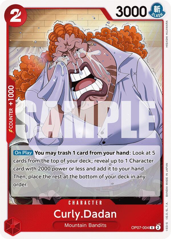 Curly.Dadan - OP07-004 - 500 Years in the Future (OP07) - Foil - One Piece TCG Card