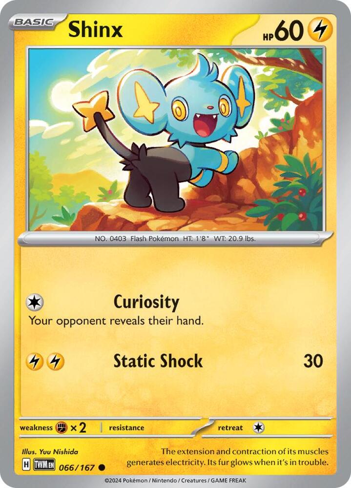 Shinx - 066/167 - SV06: Twilight Masquerade (TWM) - Normal - Pokemon TCG Card