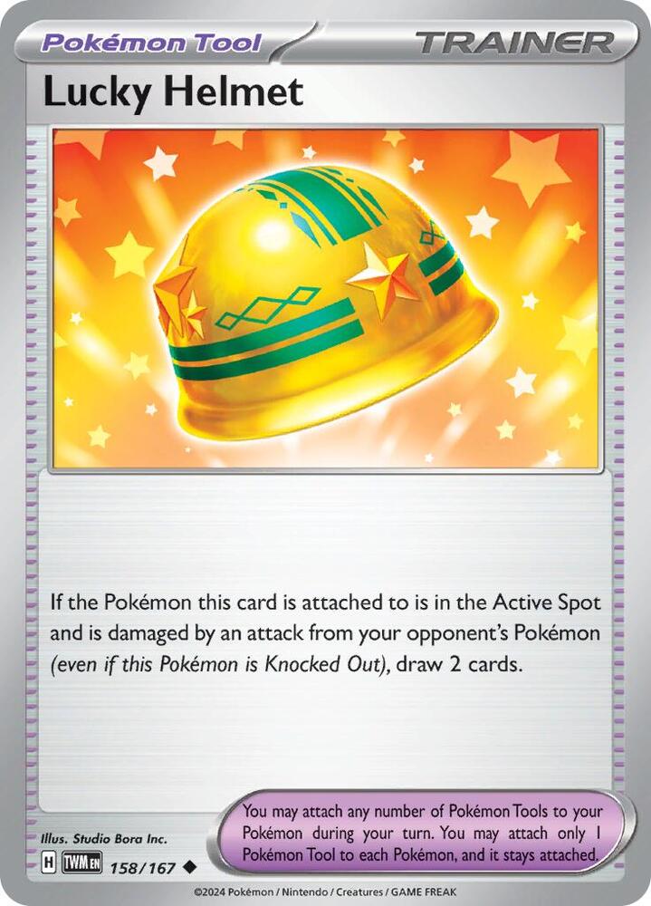 Lucky Helmet - 158/167 - SV06: Twilight Masquerade (TWM) - Reverse Holofoil - Pokemon TCG Card