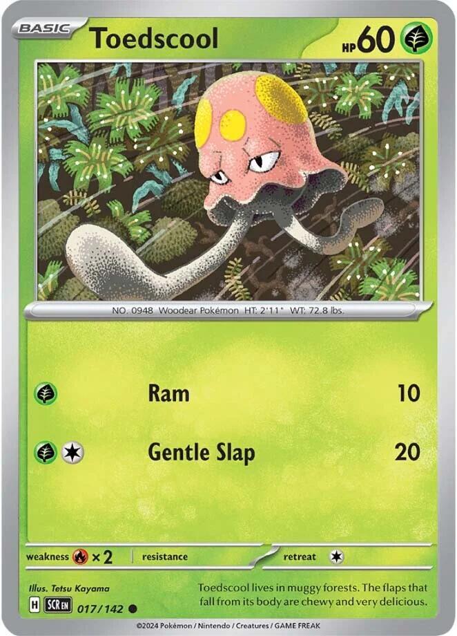 Toedscool - 017/142 - SV07: Stellar Crown (SCR) - Normal - Pokemon TCG Card