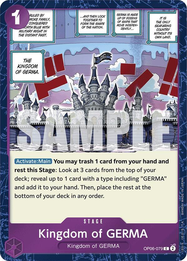 Kingdom of GERMA (Jolly Roger Foil) - OP06-079 - Premium Booster -The Best- (PRB-01)