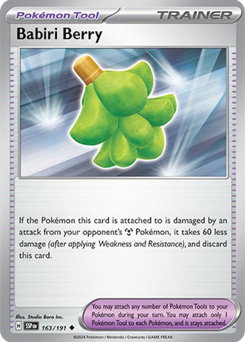 Babiri Berry - 163/191 - SV08: Surging Sparks (SSP) - Normal - Pokemon TCG Card