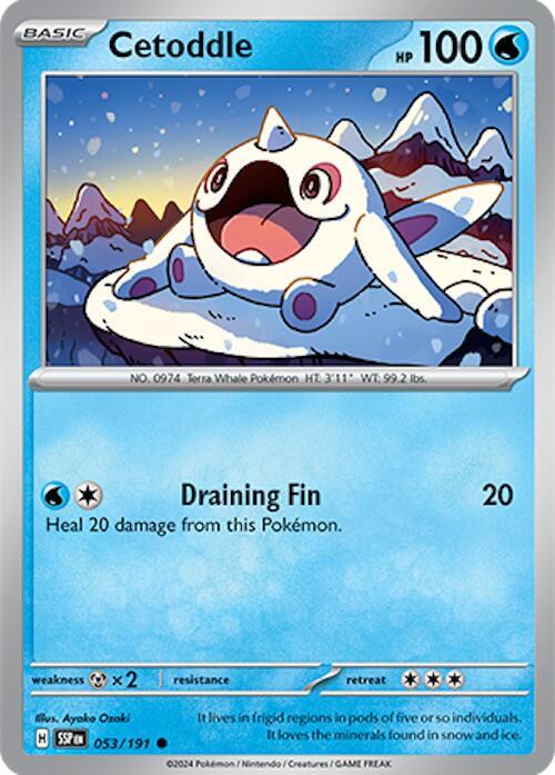 Cetoddle - 053/191 - SV08: Surging Sparks (SSP) - Normal - Pokemon TCG Card