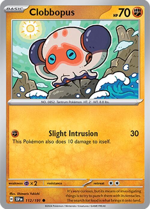 Clobbopus - 112/191 - SV08: Surging Sparks (SSP) - Common - Normal - Pokemon TCG Card