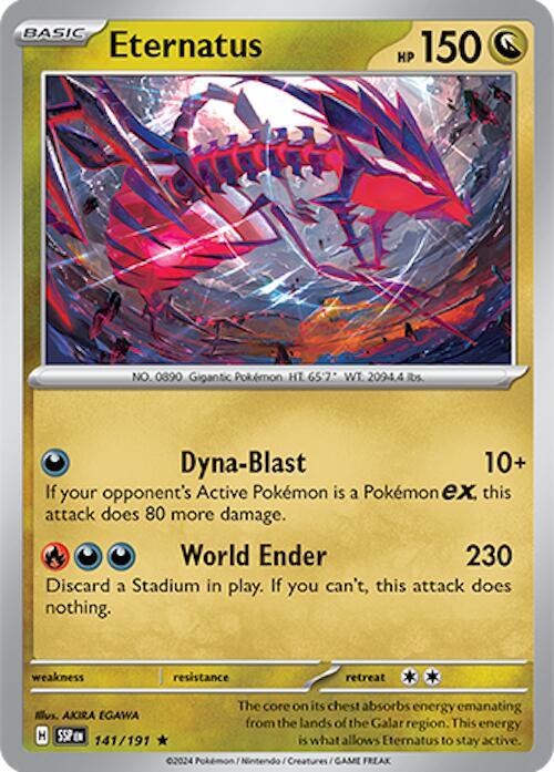 Eternatus - 141/191 - SV08: Surging Sparks (SSP) - Reverse Holofoil - Pokemon TCG Card