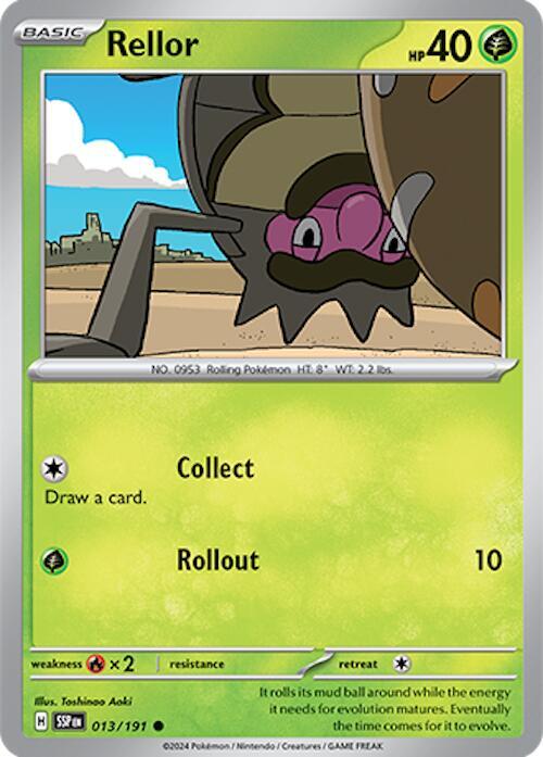Rellor - 013/191 - SV08: Surging Sparks (SSP) - Normal - Pokemon TCG Card