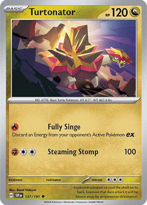 Turtonator - 137/191 - SV08: Surging Sparks (SSP) - Normal - Pokemon TCG Card
