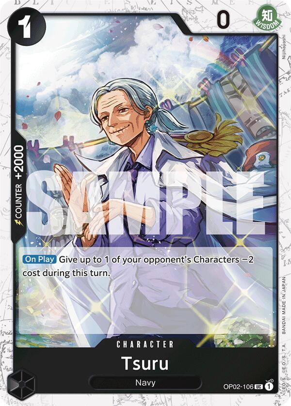 Tsuru (Jolly Roger Foil) - OP02-106 - Premium Booster -The Best- (PRB-01)