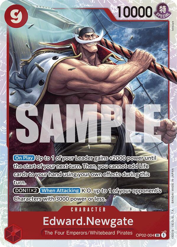 Edward.Newgate (Reprint) - OP02-004 - Premium Booster -The Best- (PRB-01)