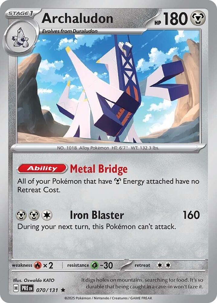 Archaludon - 070/131 - SV: Prismatic Evolutions (PRE) - Holofoil - Pokemon TCG Card