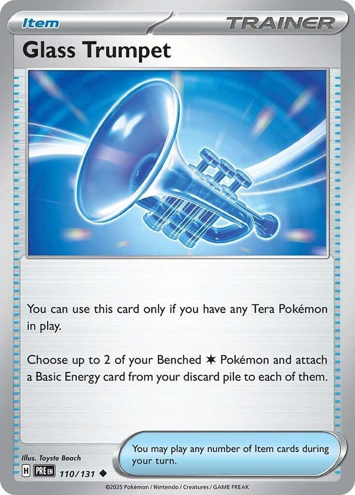 Glass Trumpet - 110/131 - SV: Prismatic Evolutions (PRE) - Normal - Pokemon TCG Card