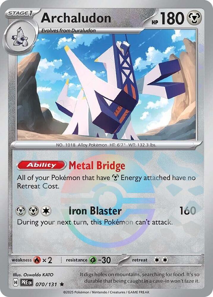 Archaludon (Poke Ball Pattern) - 070/131 - SV: Prismatic Evolutions (PRE)