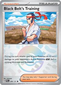 Black Belt's Training - 099/131 (Poke Ball Pattern) - SV: Prismatic Evolutions (PRE) - Common