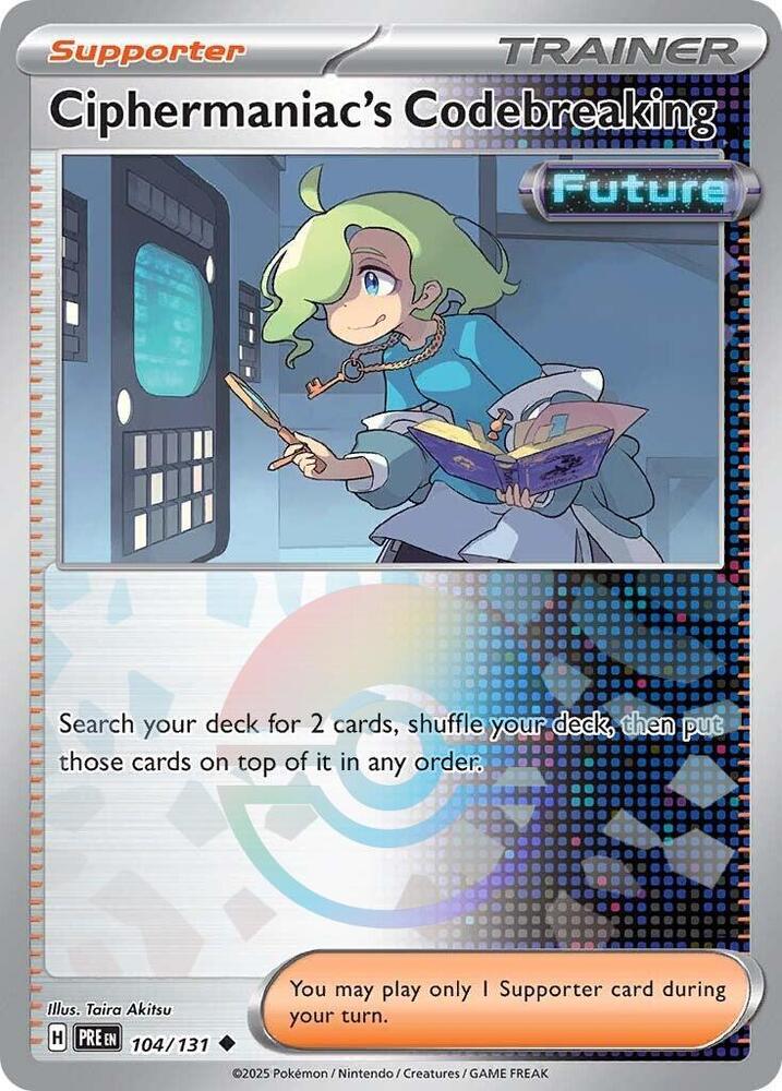 Ciphermaniac's Codebreaking (Poke Ball Pattern) - 104/131 - SV: Prismatic Evolutions (PRE)
