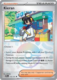 Kieran - 113/131 (Poke Ball Pattern) - SV: Prismatic Evolutions (PRE) - Uncommon