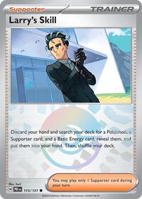 Larry's Skill - 115/131 (Poke Ball Pattern) - SV: Prismatic Evolutions (PRE) - Common