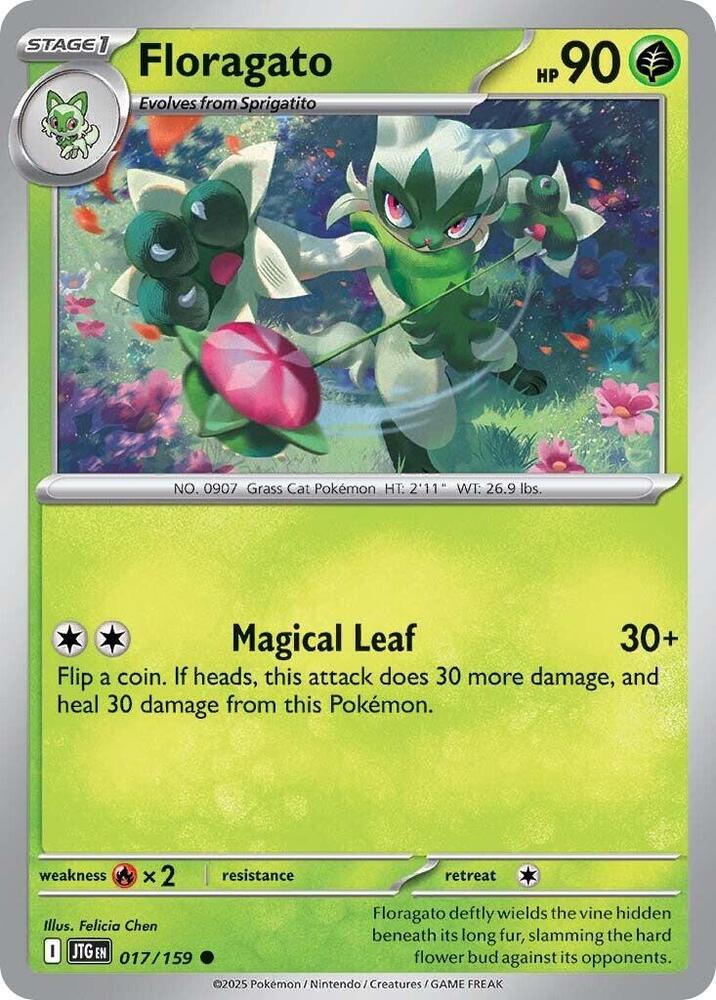 Floragato - 017/159 - SV09: Journey Together (JTG) - Normal - Pokemon TCG Card