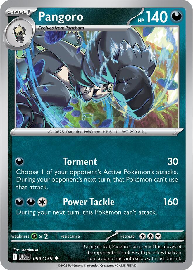 Pangoro - 099/159 - SV09: Journey Together (JTG) - Normal - Pokemon TCG Card