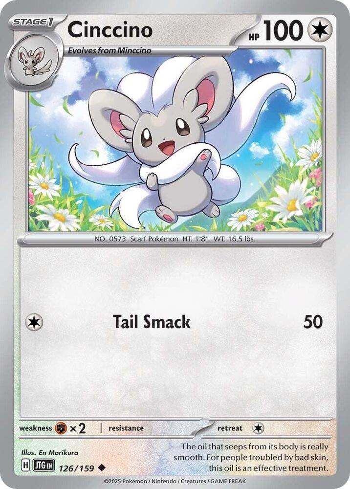 Cinccino - 126/159 - SV09: Journey Together (JTG) - Normal - Pokemon TCG Card