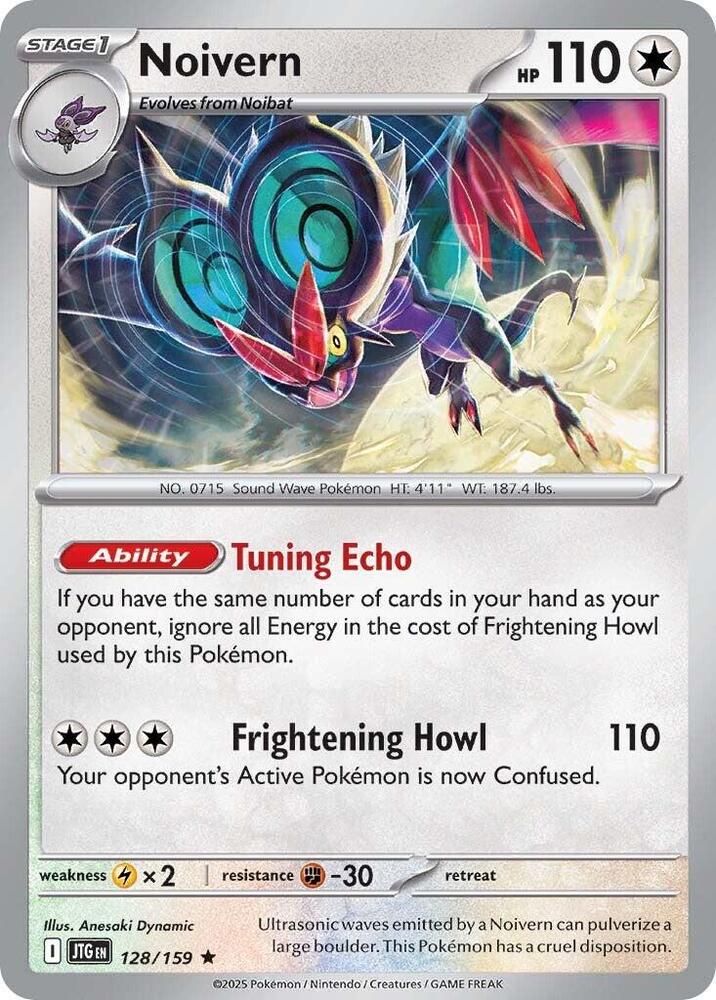 Noivern - 128/159 - SV09: Journey Together (JTG) - Holofoil - Pokemon TCG Card