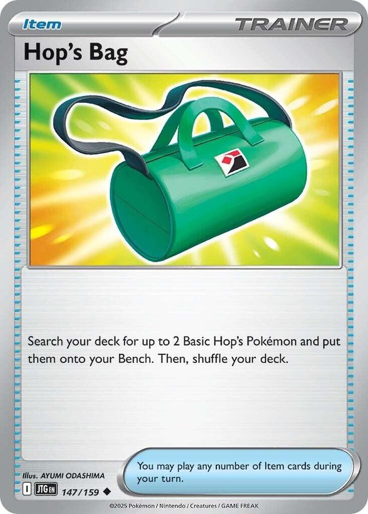 Hop's Bag - 147/159 - SV09: Journey Together (JTG) - Normal - Pokemon TCG Card