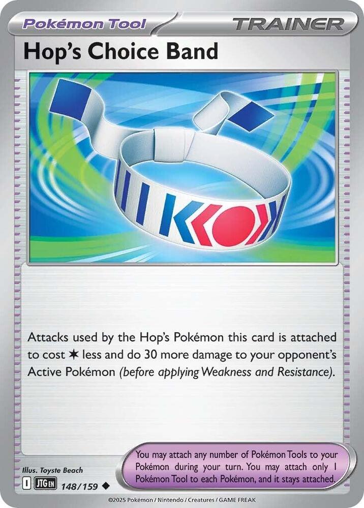 Hop's Choice Band - 148/159 - SV09: Journey Together (JTG) - Normal - Pokemon TCG Card