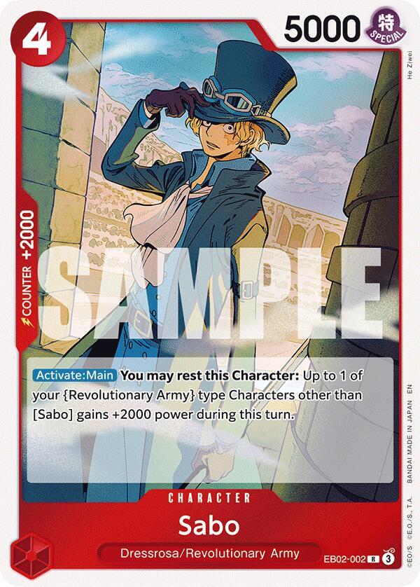 Sabo - EB02-002 - Extra Booster: Anime 25th Collection (EB-02)