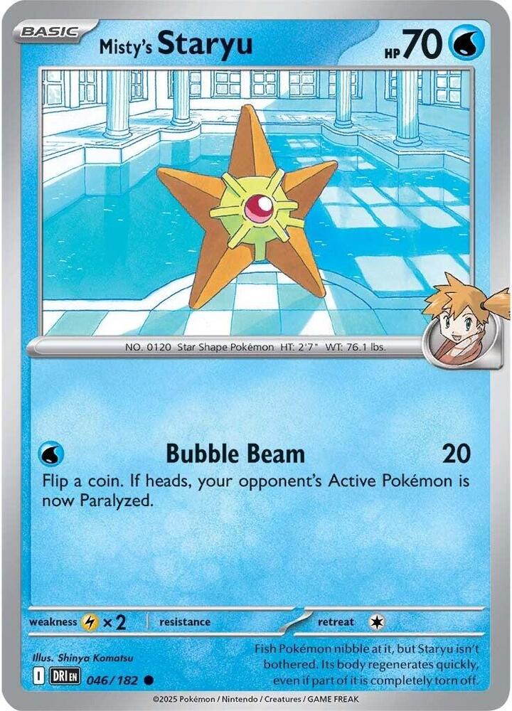 Misty's Staryu - 046/182 - SV10: Destined Rivals (DRI) - Normal - Pokemon TCG Card
