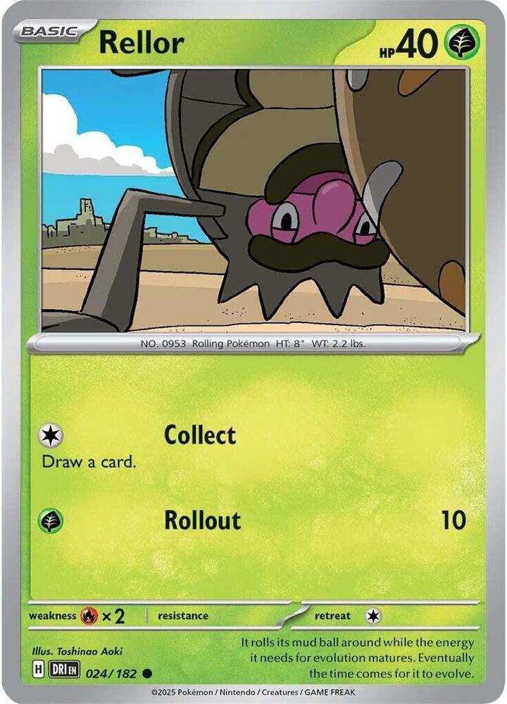 Rellor - 024/182 - SV10: Destined Rivals (DRI) - Normal - Pokemon TCG Card