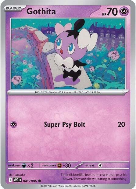 Gothita - 041/086 - SV: White Flare (WHT) - Reverse Holofoil - Pokemon TCG Card