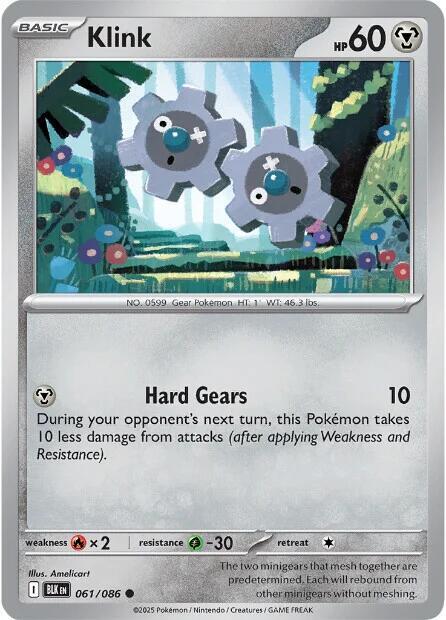 Klink - 061/086 - SV: Black Bolt (BLK) - Normal - Pokemon TCG Card