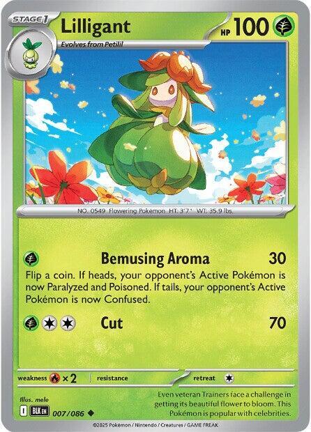 Lilligant - 007/086 - SV: Black Bolt (BLK) - Normal - Pokemon TCG Card