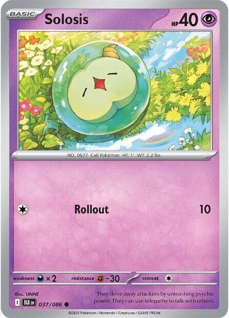 Solosis - 037/086 - SV: Black Bolt (BLK) - Normal - Pokemon TCG Card