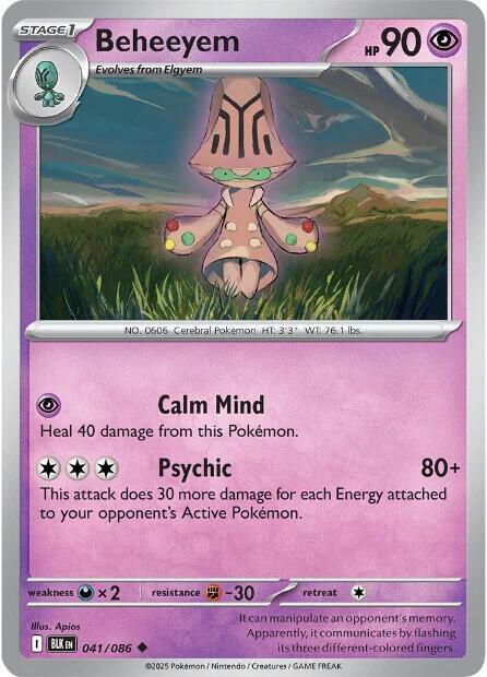 Beheeyem - 041/086 - SV: Black Bolt (BLK) - Normal - Pokemon TCG Card
