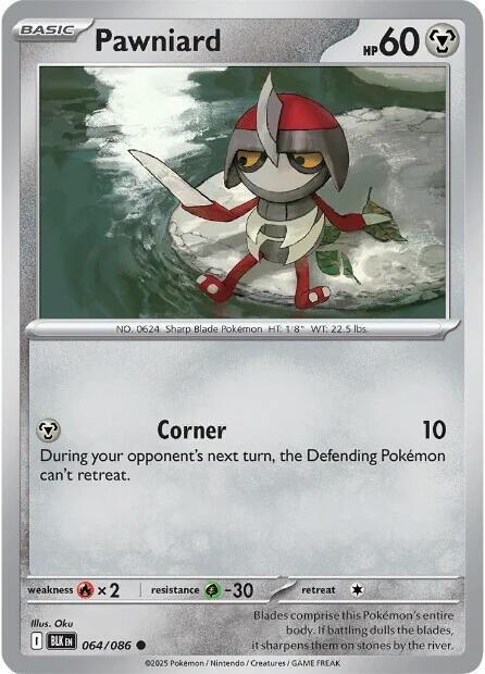 Pawniard - 064/086 - SV: Black Bolt (BLK) - Normal - Pokemon TCG Card