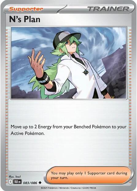 N's Plan - 083/086 - SV: Black Bolt (BLK) - Normal - Pokemon TCG Card
