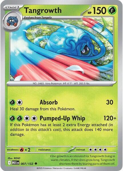 Tangrowth - 007/132 - ME01: Mega Evolution (MEG) - Reverse Holofoil - Pokemon TCG Card