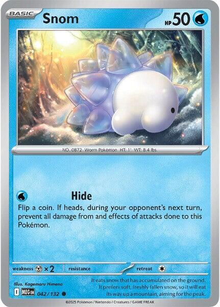 Snom - 042/132 - ME01: Mega Evolution (MEG) - Normal - Pokemon TCG Card